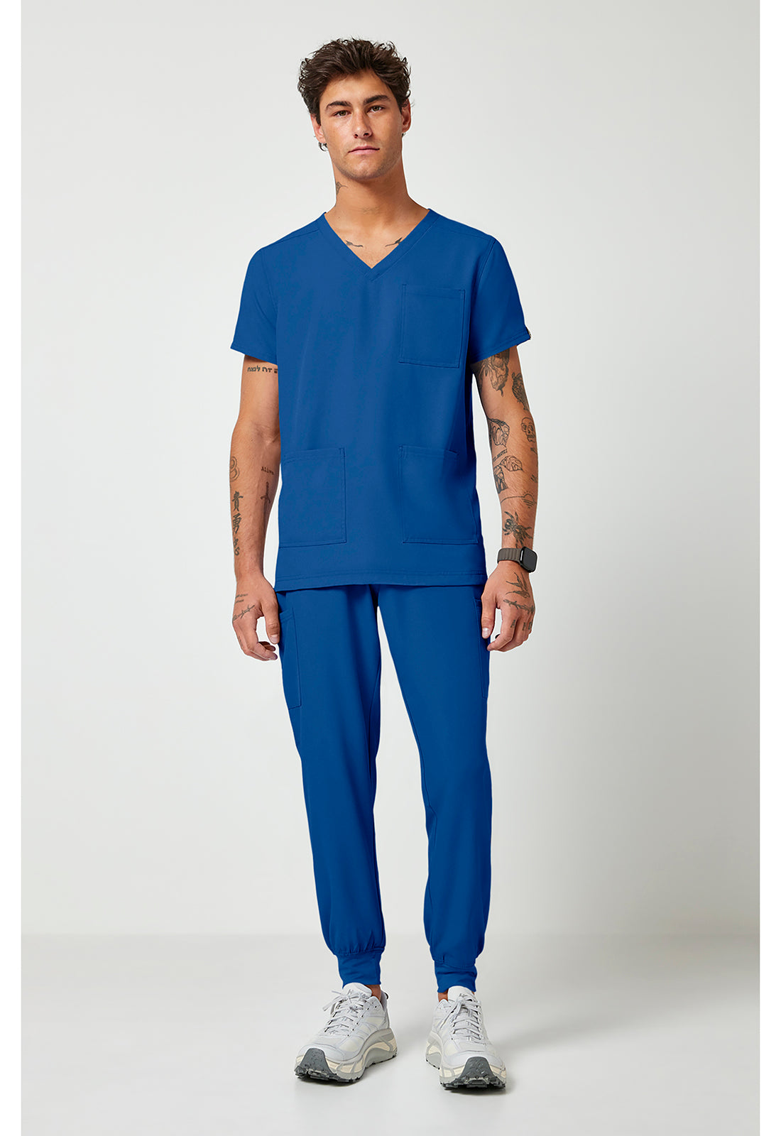 Med Couture Insight Men's V-Neck Scrub Top – 3 Pockets