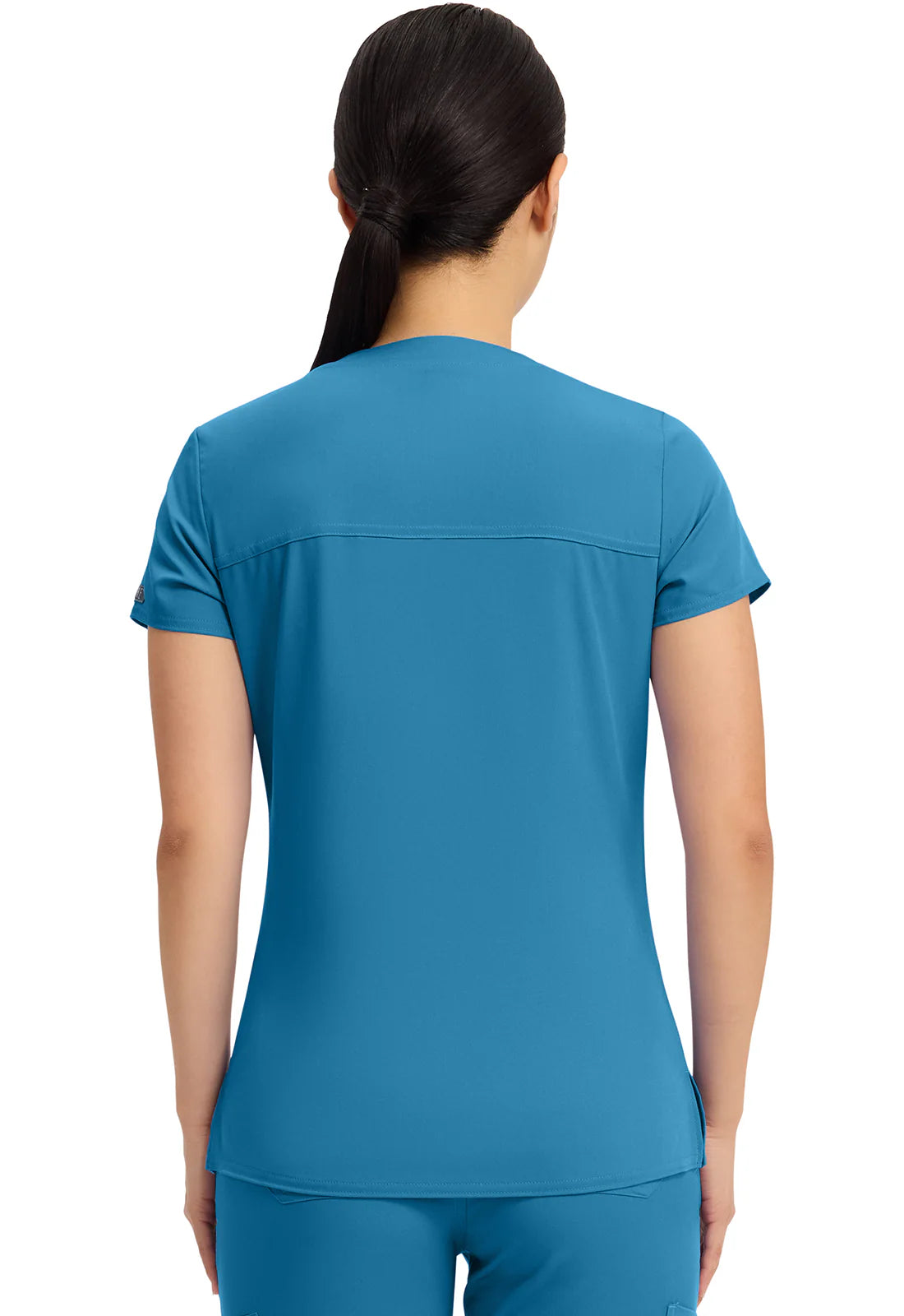 Med Couture Women's Touch V - Neck Chest Pocket Top