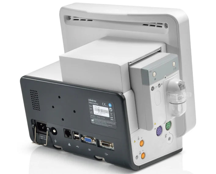 Mindray ePM 10M con ECG de 3/5 derivaciones, análisis de arritmias, Masimo SpO2, NIBP, temperatura, respiración (pn 9204E-PA00001)