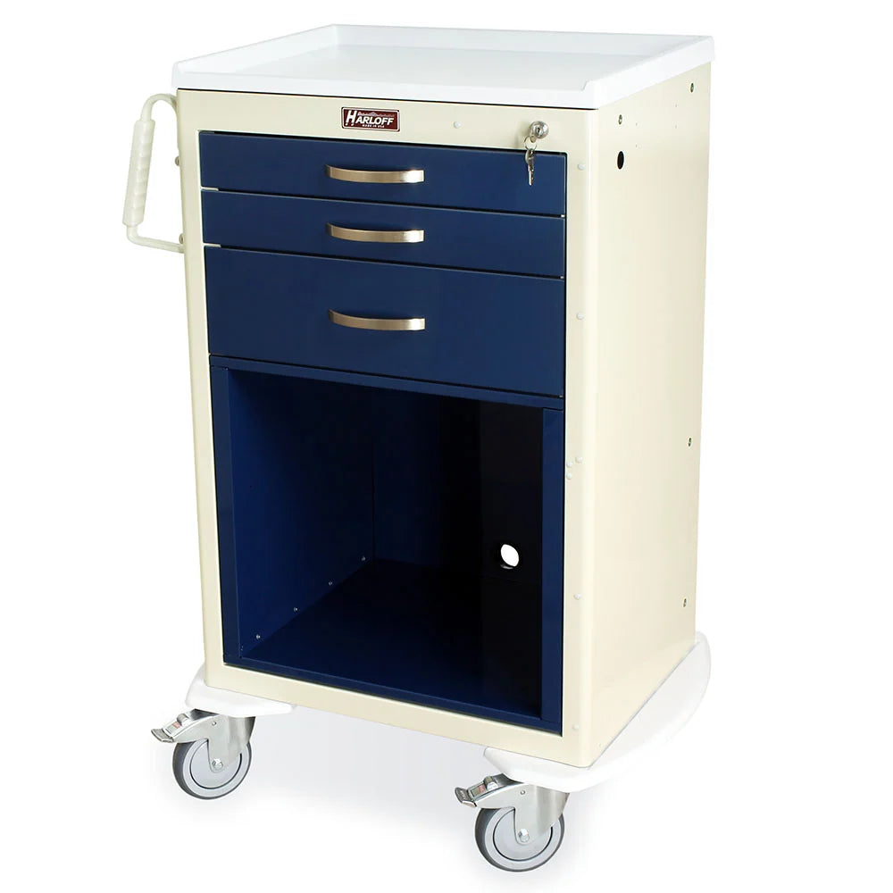 Harloff Equipment Holder Shelves and Stainless Steel Mobile Cabinet