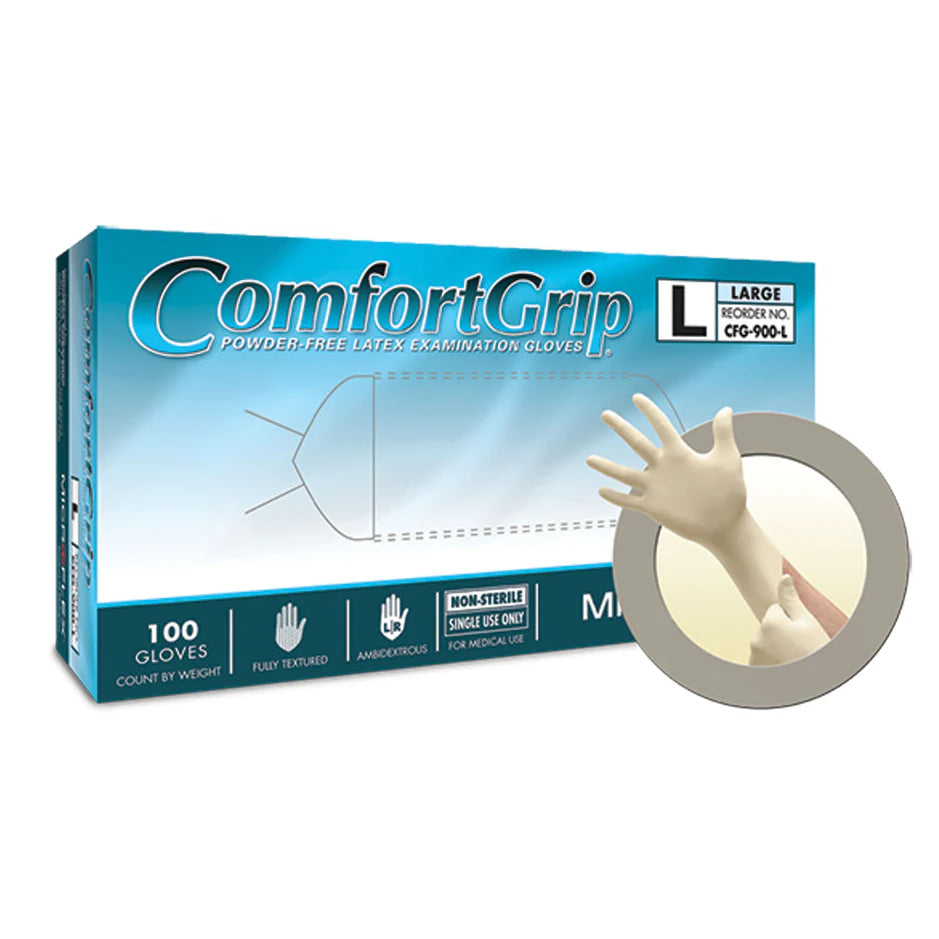 Ansell Microflex Comfortgrip® Powder-Free Latex Exam Gloves