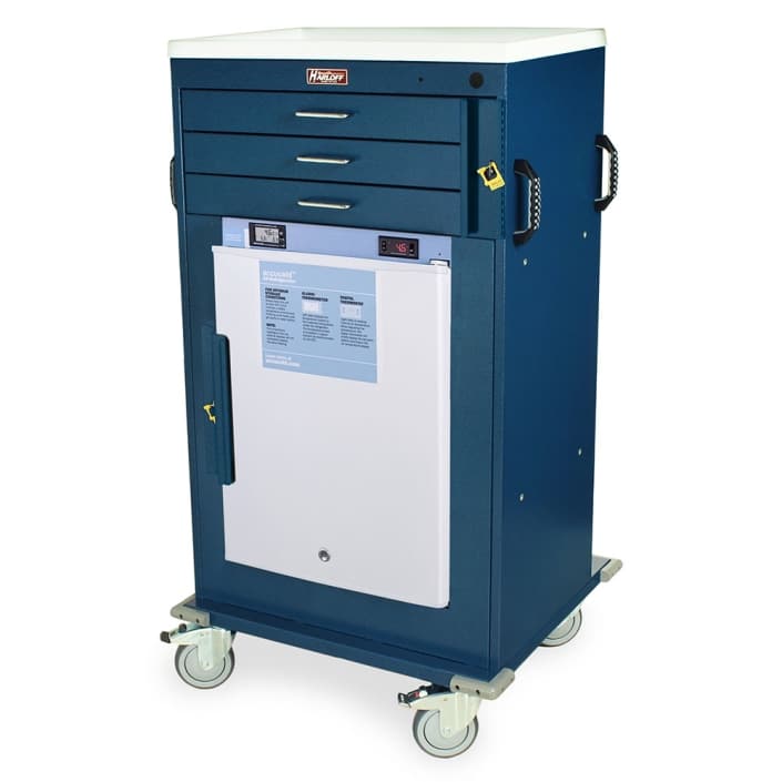 Harloff Advanced Malignant Hyperthermia Cart with Refrigerator Storage & Security Locks