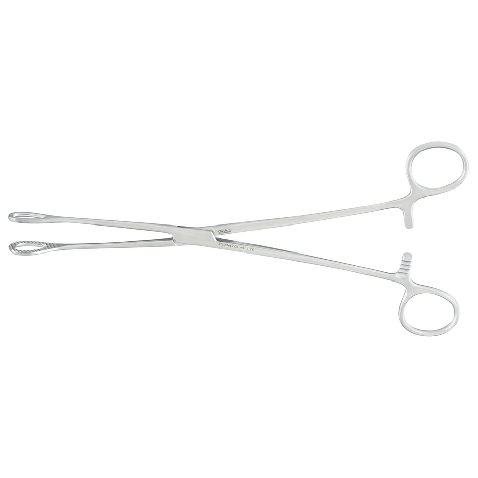 Integra Miltex-7-600M Sponge Forceps, 9½", Serrated, Straight / ea