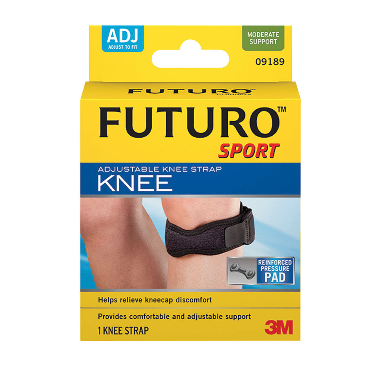 3M-09189EN-Knee Strap, Adjustable, One Size, 3/pk, 4 pk/cs (Continental US+HI Only)