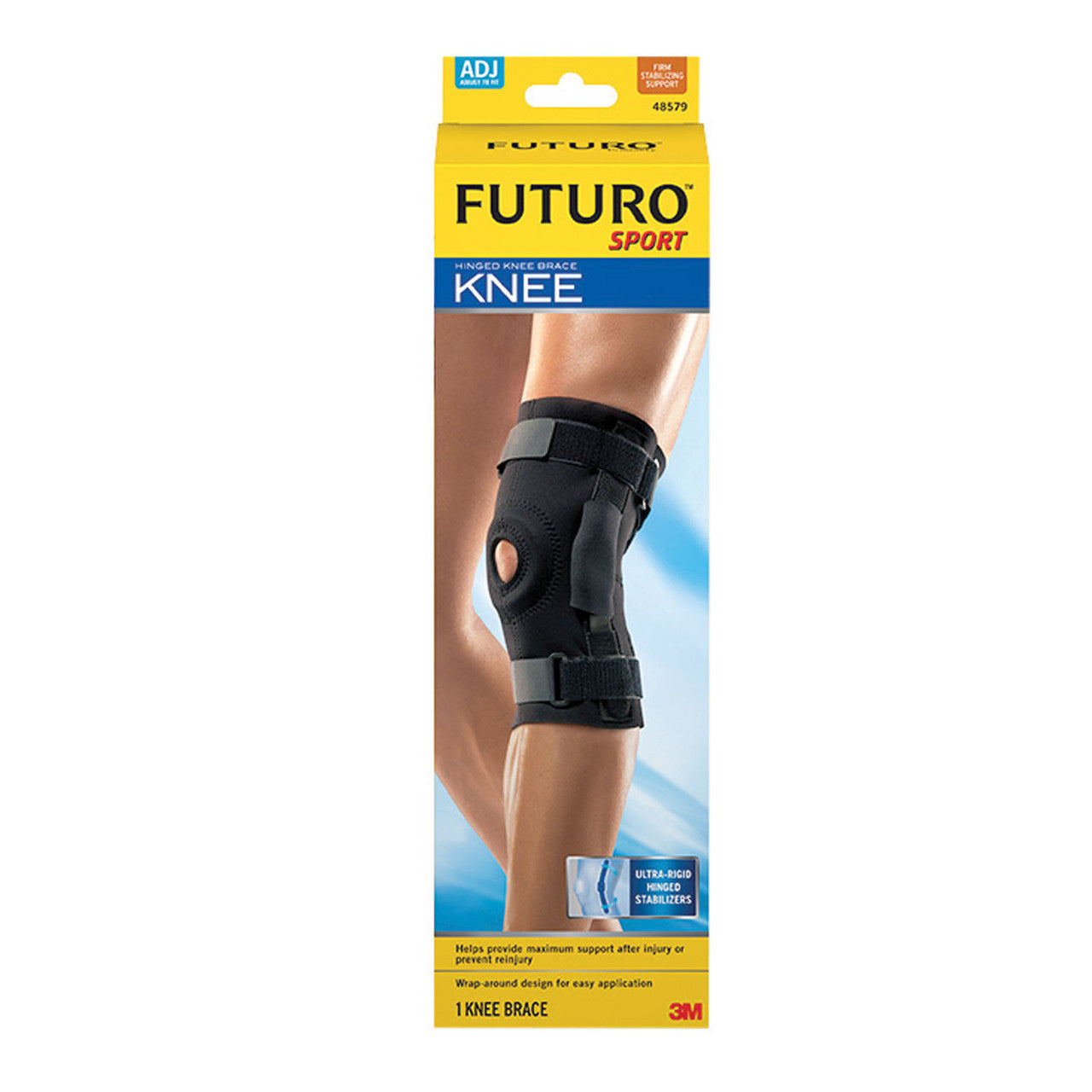 3M-48579EN-Knee Brace, Hinged, Adjustable, 3/pk, 4 pk/cs (Continental US+HI Only)