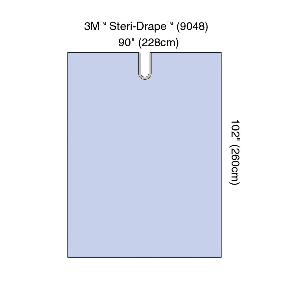Solventum/3M-9048-Steri-Drape™ Adhesive Split Sheet, 90" x 102", Absorbent Impervious Material, 15/bx, 2 bx/cs (Continental US+HI Only)