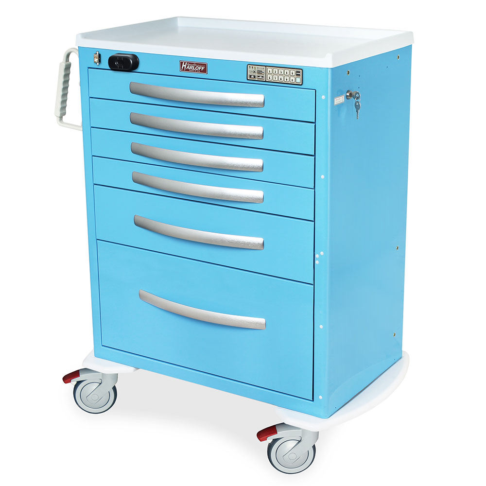 Harloff A-Series Full Size Aluminum Medical Cart, MPA30
