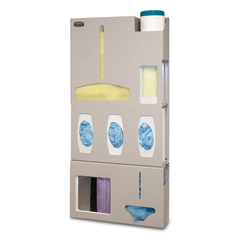 Bowman Dispensers/Marketlab-PA005-0212 ABS Double Mask and Bulk Dispenser • 16.95"W x 4.75"D x 10.2"H