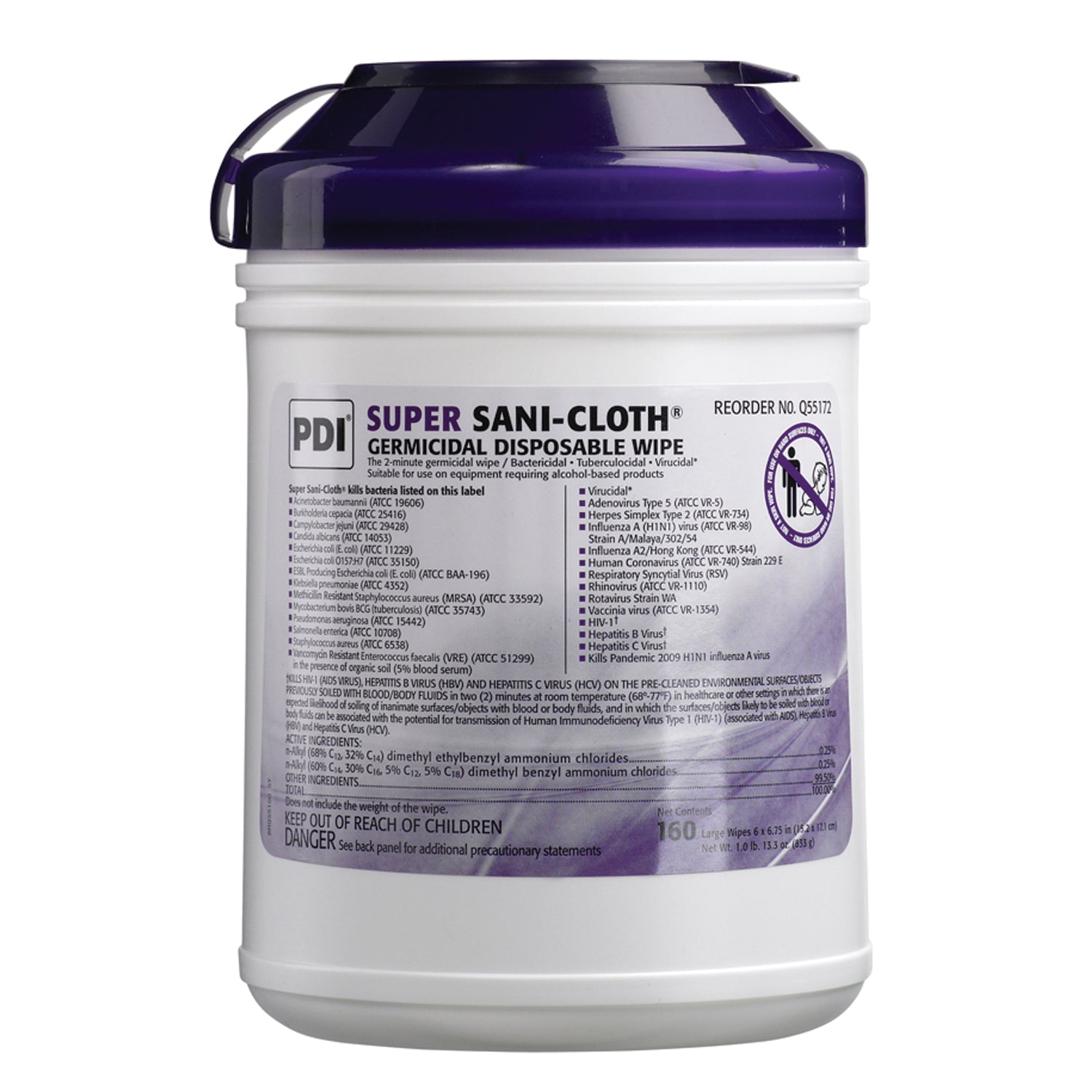 PDI Super Sani-Cloth® Germicidal Disposable Wipe