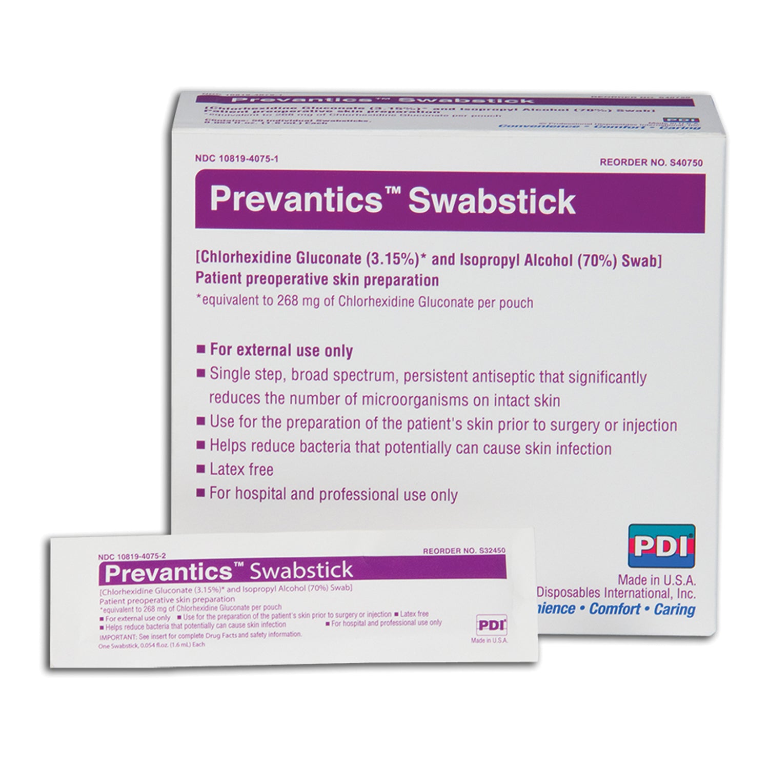 PDI Swabs & Swabsticks