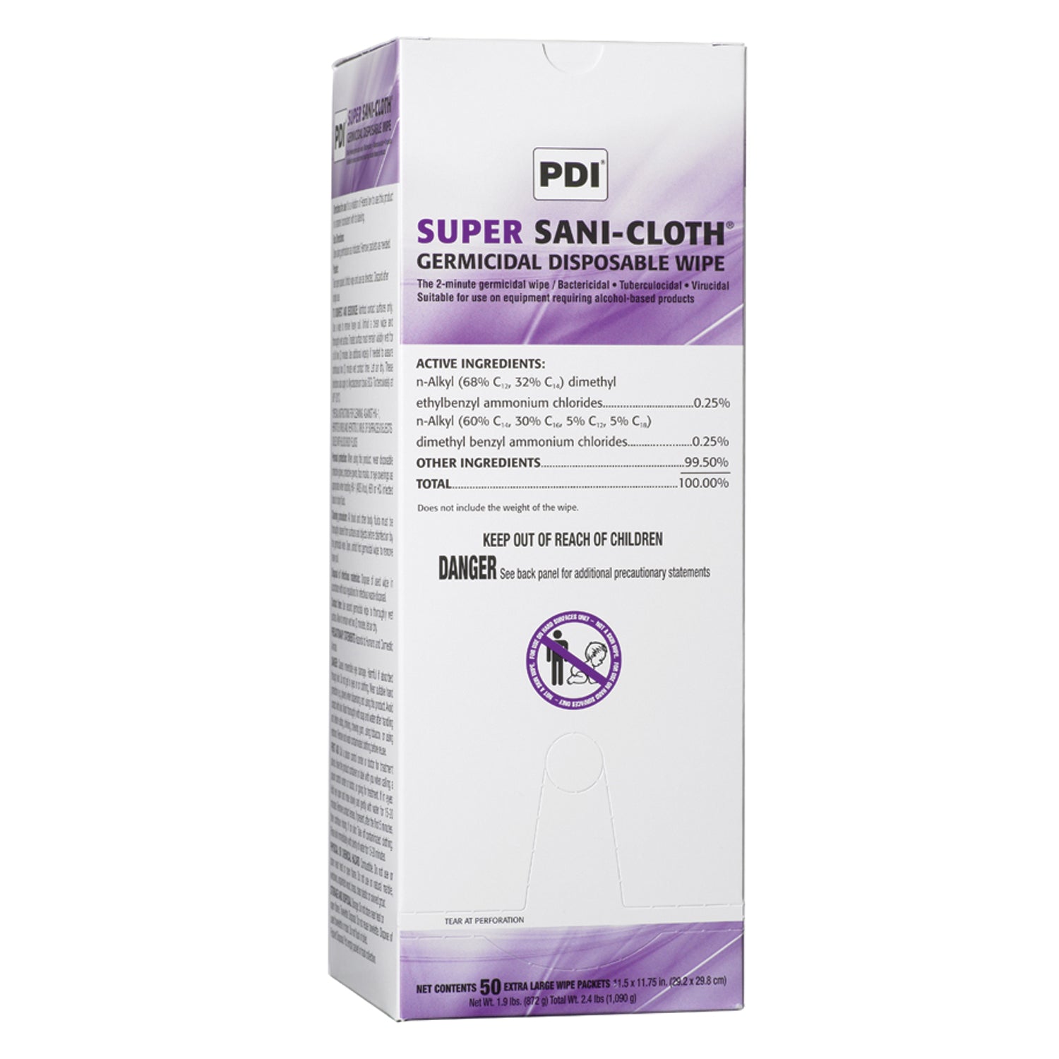 PDI Super Sani-Cloth® Germicidal Disposable Wipe