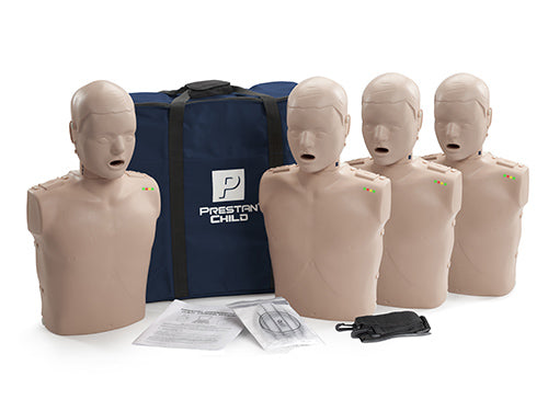PRESTAN-PP-CM-400M-MS Professional Child CPR Training Manikins Medium Skin 4-Pack