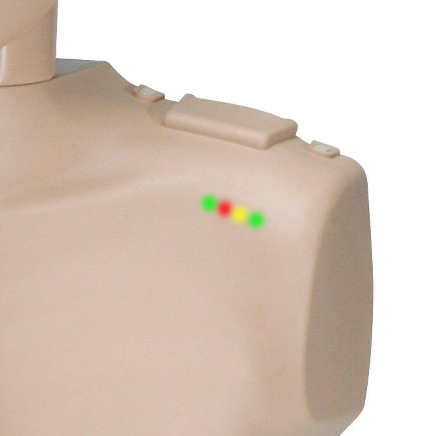 PRESTAN-PP-JTM-100M-DS Professional Adult Jaw Thrust Manikin with CPR Feedback, Single (Dark Skin); includes (10) Adult Face- Shield/Lung-Bags, Carry Bag and Instructions"