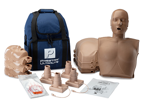 PRESTAN-PP-ULM-400M-MSDSManiquí Ultralite con kit de diversidad de retroalimentación de RCP, paquete de 4 (2 de piel media y 2 de piel oscura)