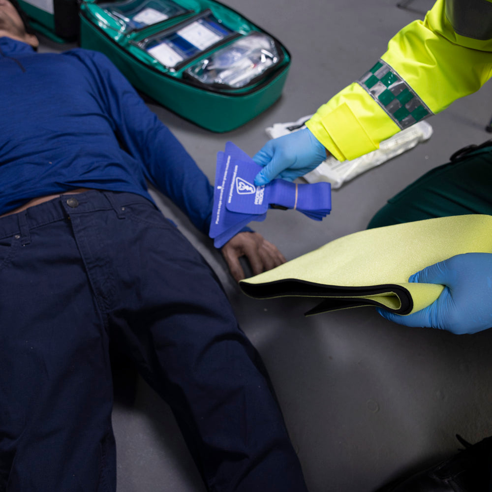 Safeguard Medical-PR0400 Allevac Pelvic Split (Yellow & Blue)