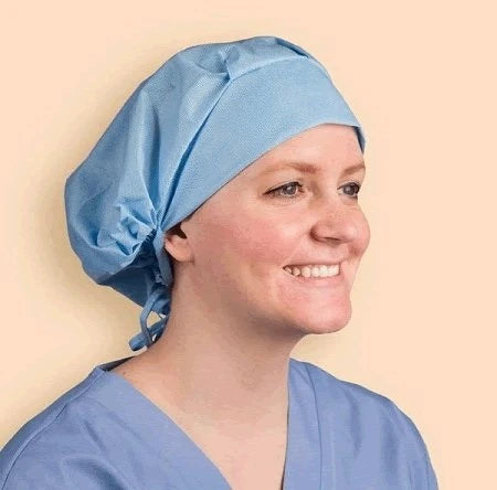 Graham Medical-73961 Disposable Surgical Cap, Nonwoven, Blue, One Size (25/bg, 4 bg/cs)