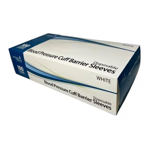 Graham Medical-93062 Blood Pressure Cuff Barrier Sleeve, Non-Woven, White (100/bx, 5bx/cs)
