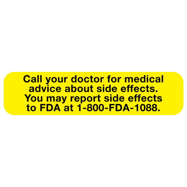 Apothecary Products-41268 "FDA DRUG REACTION" Label