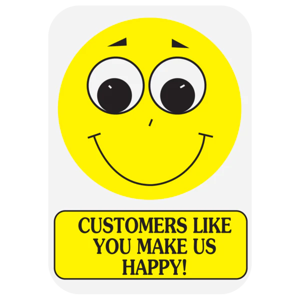 Apothecary Products-47142 "CUST-YOU MAKE US HAPPY" Label