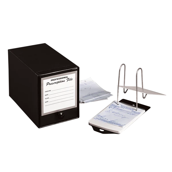 Apothecary Products-50012 Paperboard Rx File Box