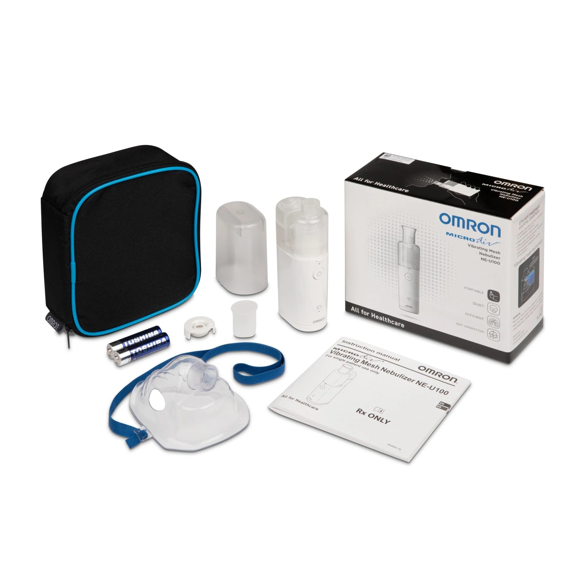 Omron Healthcare-NE-U100 MicroAir Vibrating Mesh Nebulizer System