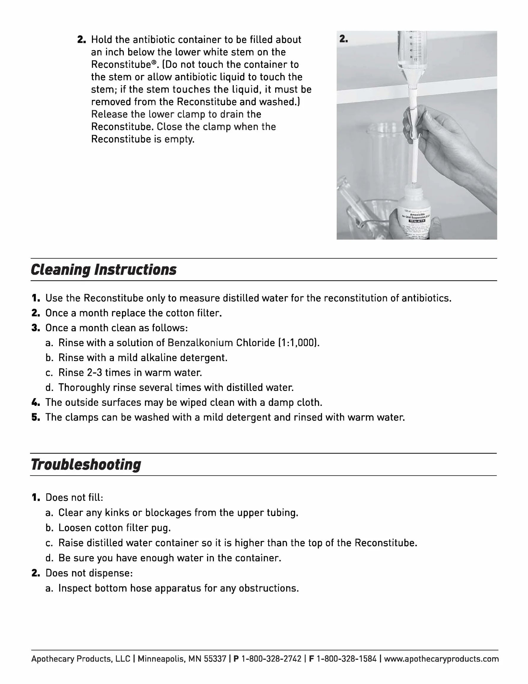 Apothecary Products Reconstitube