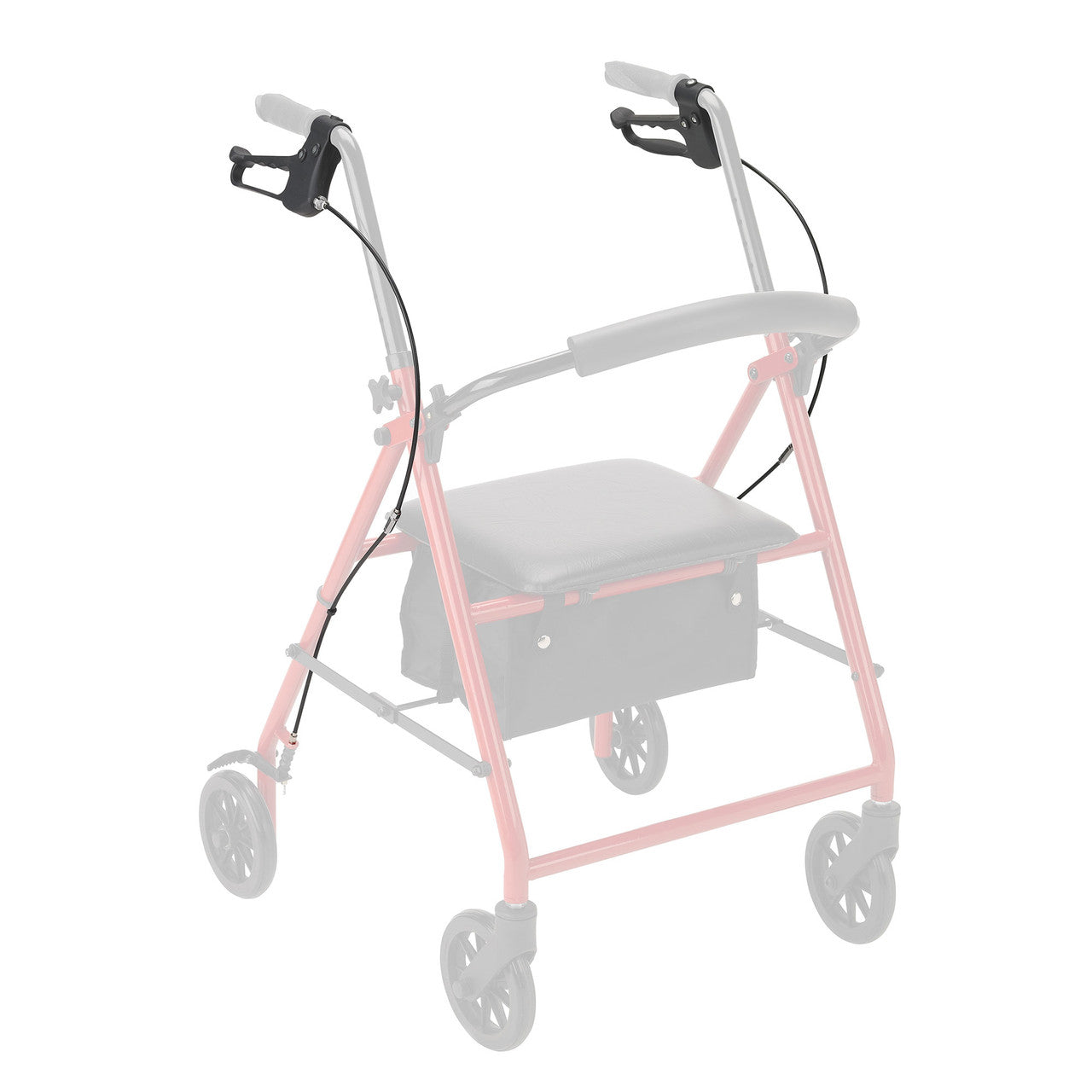 Dynarex-RPRL-01HB08 Duo Rollator Hand Brake System Black, 1 EA