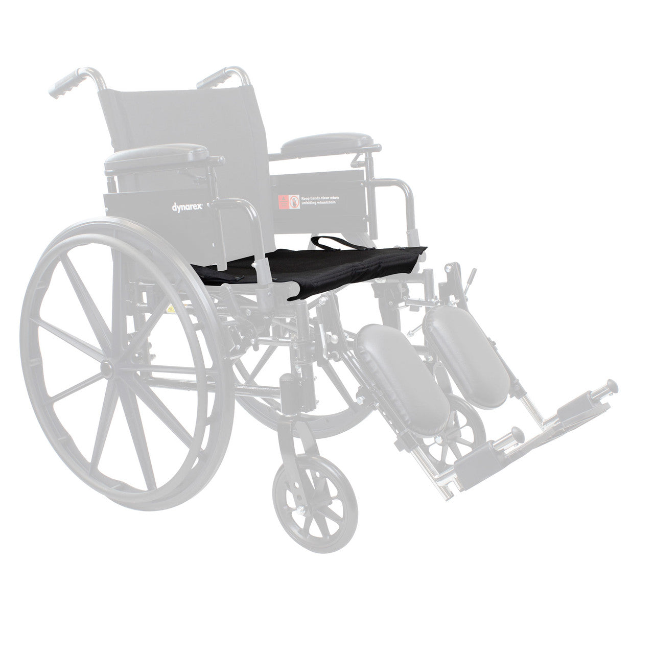 Dynarex DynaRide Series Wheelchair Seat Upholstery Black, 1
