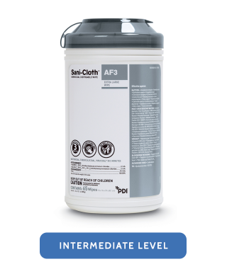 Crosstex-SANAFL3-Sani-Cloth® AF3 Germicidal Disposable Wipe Large 6” x 6.75” /15 x 17 cm 12 Canisters/Case