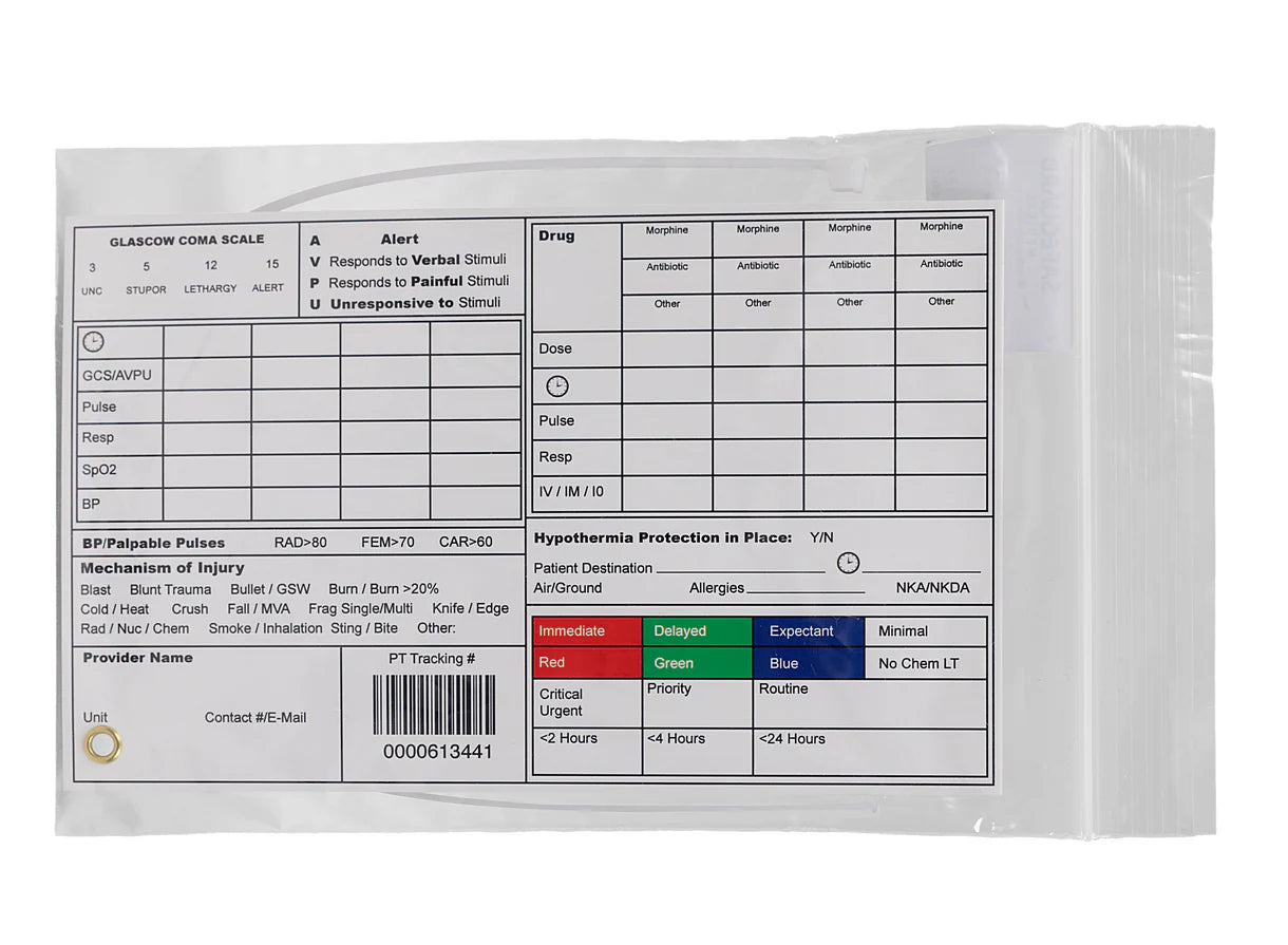 Safeguard Medical-HHTC3V1-CA Casualty Card, Army - 4.25" x 6.5" (200/CS)