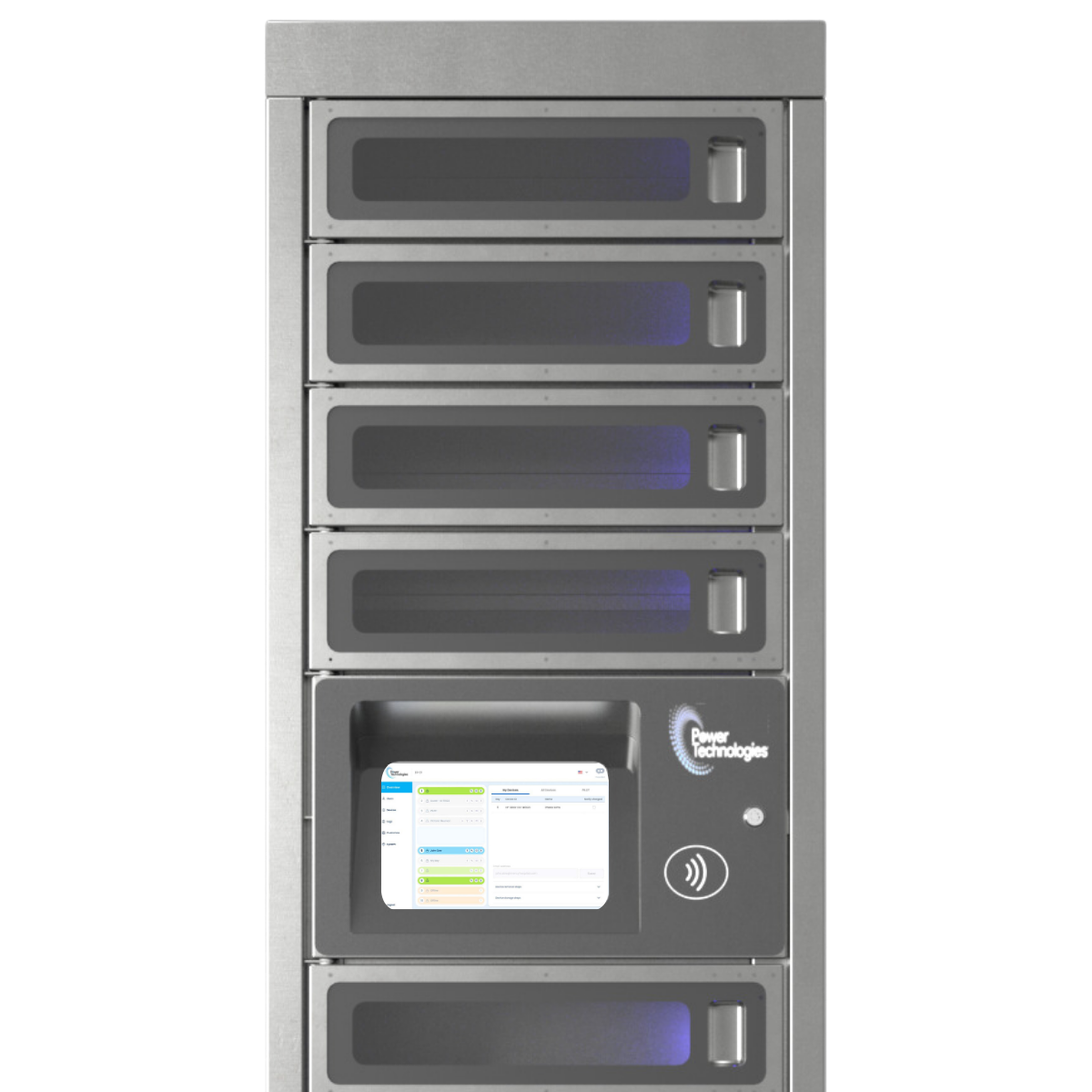 Luxor-KBSL058 Pro 10-Bay Large Device Wide Smart Locker (4G, USB-C)
