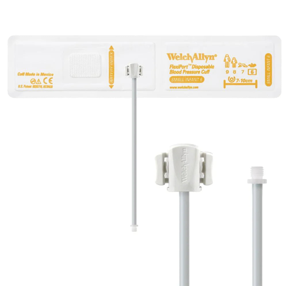 Welch Allyn/Hillrom FlexiPort Blood Pressure Cuff with Two-Tube Locking Type Connector