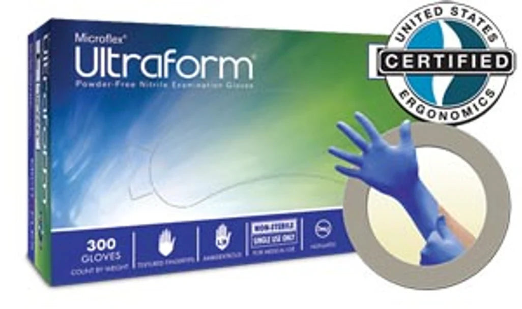 Ansell Microflex Ultraform® Powder-Free Nitrile Exam Gloves