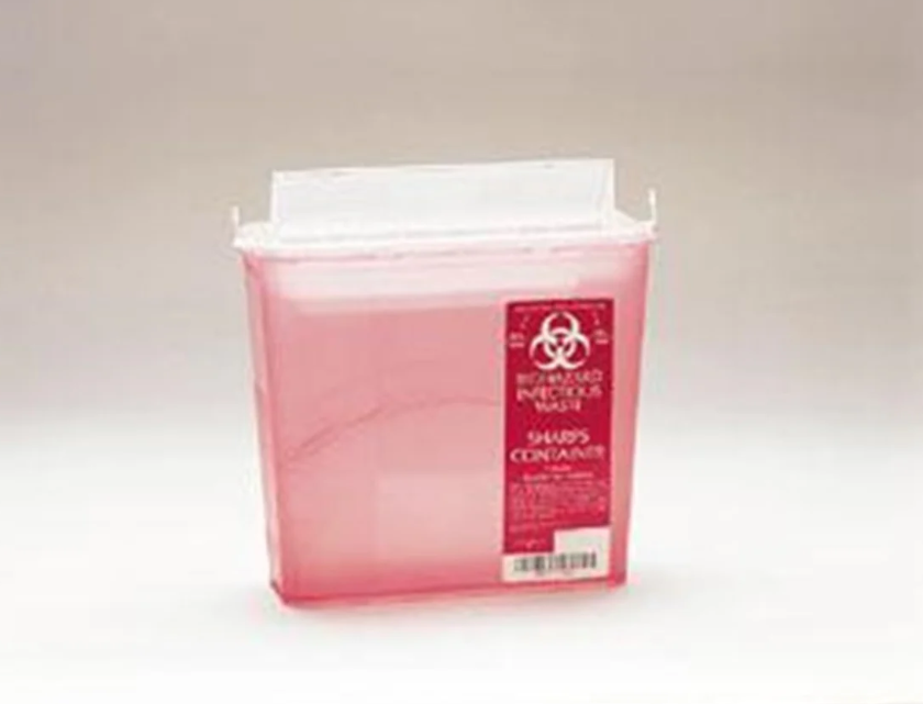 Plasti-Products-142020 5 Qt. Biohazard Sharps Disposal Container