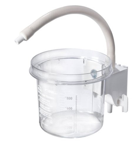 Bemis-1000SC2-01-1000cc-Reusable-Outer-Canister-w/Stopcock-White-Bracket-(1/Case)