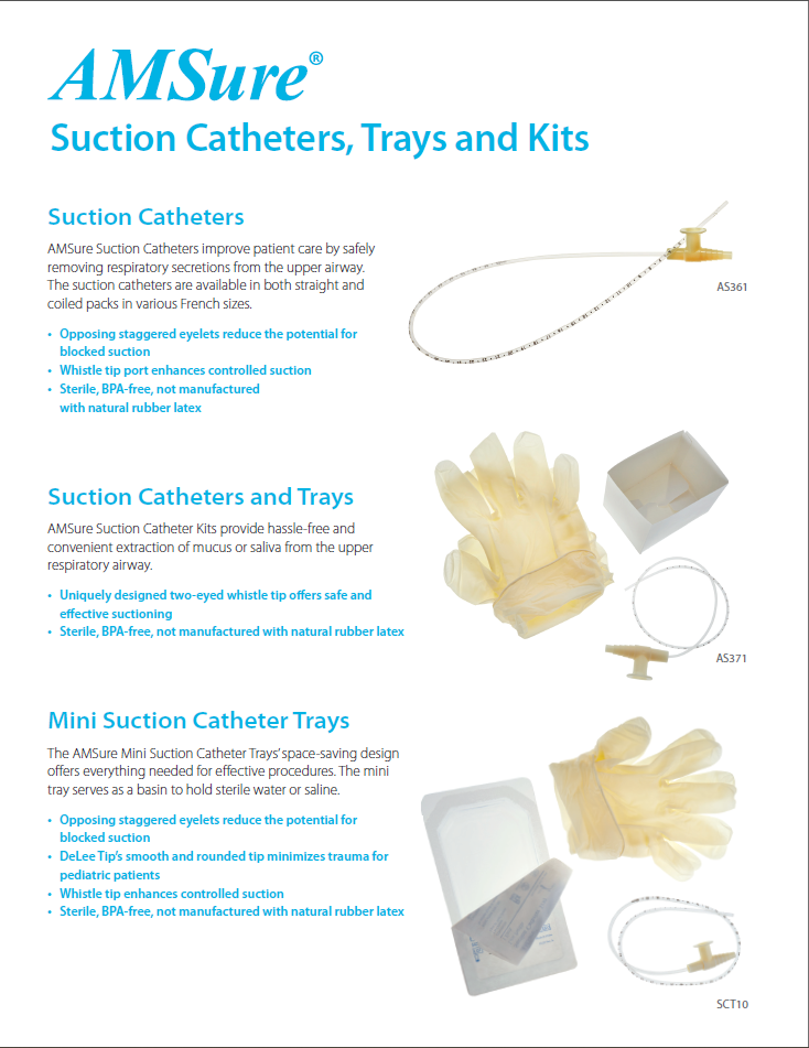 Amsino Catheter Kits and Suction Catheter Trays