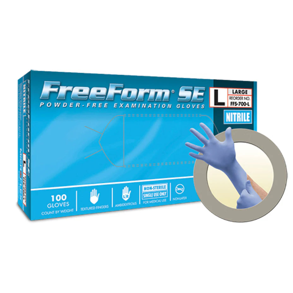 Ansell Microflex Freeform® Se Powder-Free Nitrile Exam Gloves