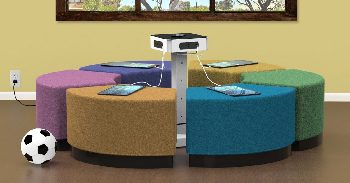Marketlab-111362 LuxPower Mobile AC and USB Charging Tower, 1/ea