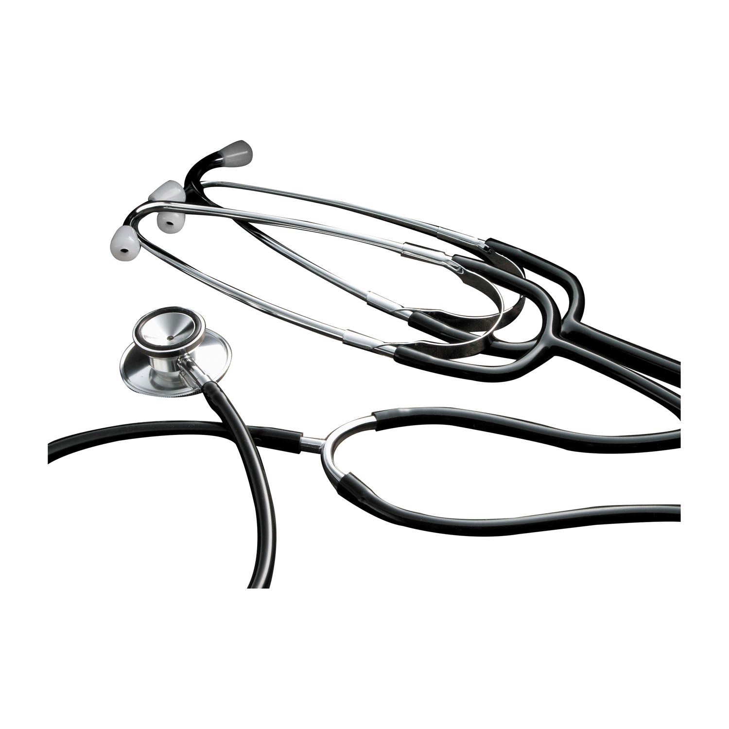Dukal Corporation-1204 Teaching Dual Head Stethoscope, Aluminum, Black, 2HD, 22" ( 1 EA)