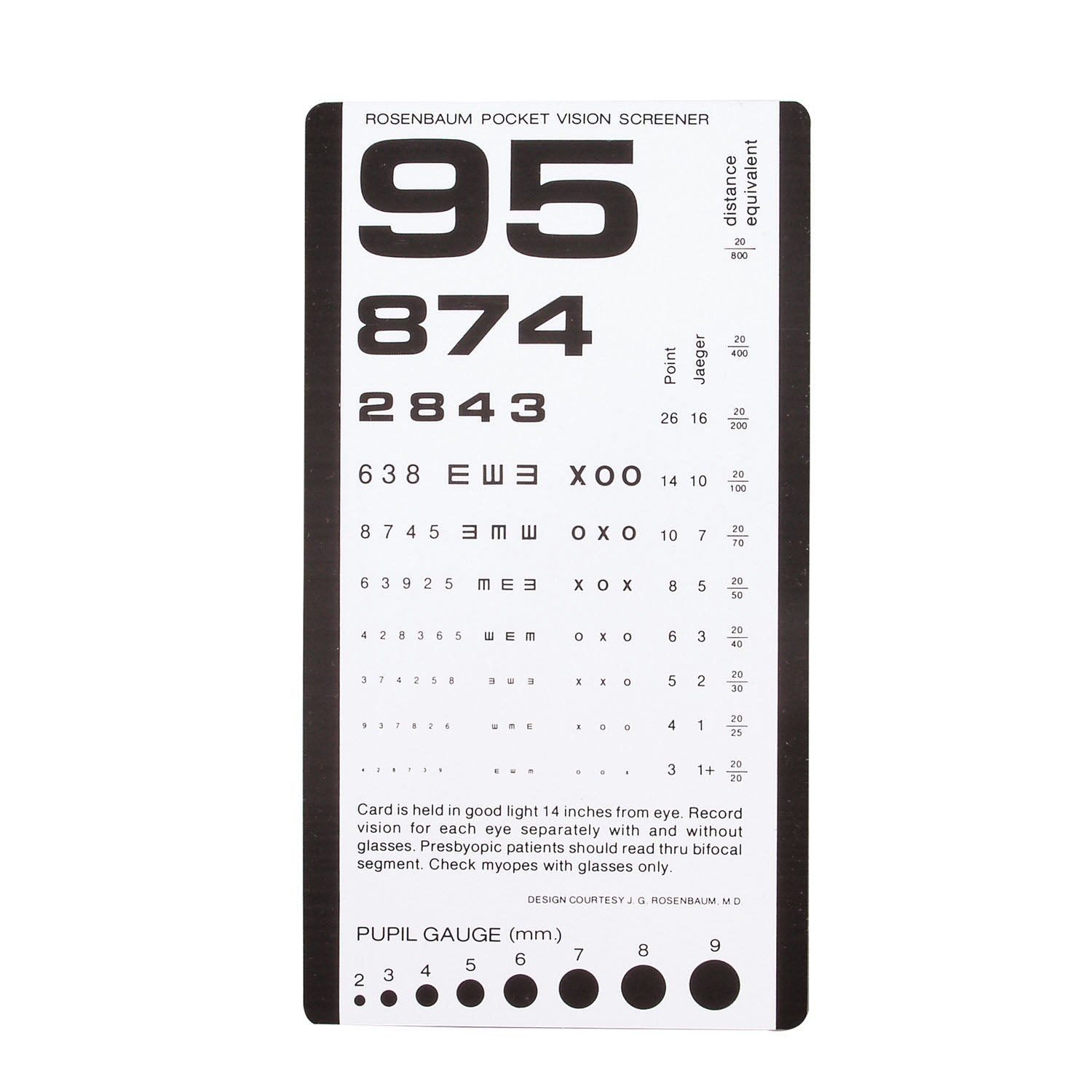Dukal Corporation Eye Charts & Occluder