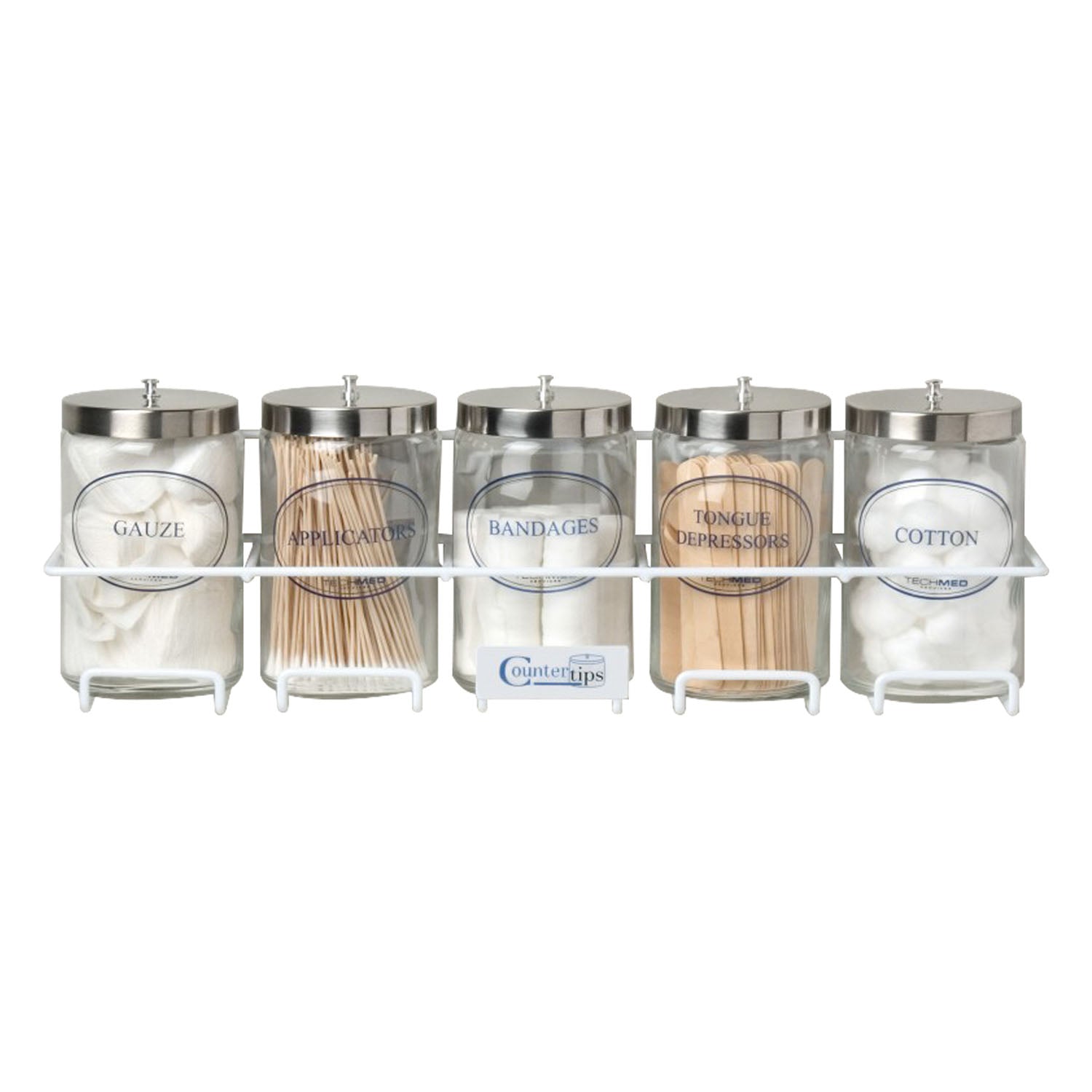 Dukal Corporation-4020 CounterTips 5 ct Sundry Jar Rack, 23" W (1 EA)
