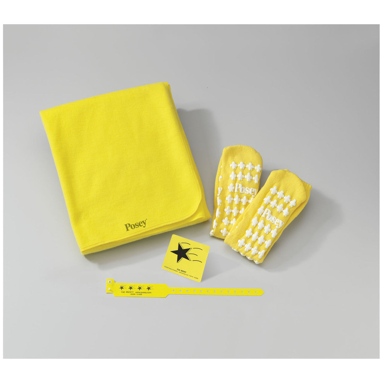 Posey/TIDI Products-6236Y Deluxe Kit with Regular Size Socks, LLC, Yellow (Continental US + HI Only) , each