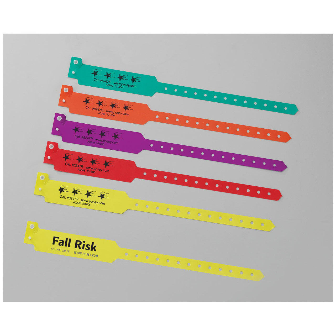Posey/TIDI Products-6251Y Bracelet, Yellow in LLC Fall Riskin., 50/bx (Continental US + HI Only) , box