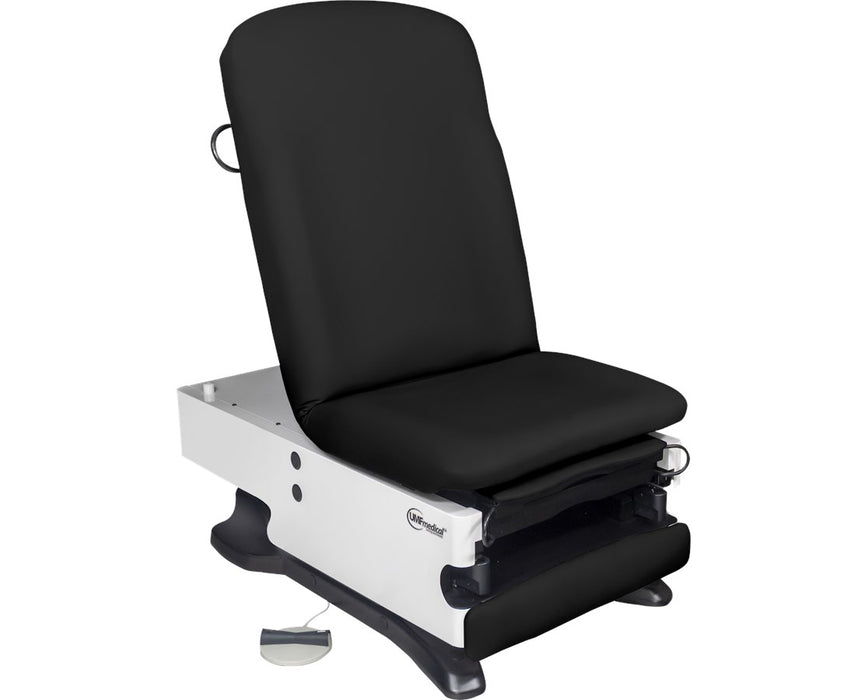 UMF Medical-ProGlide 100 Bariatric Power Hi-Lo Exam Table. Shrouded Base w/ Adjustable Back & Stirrups