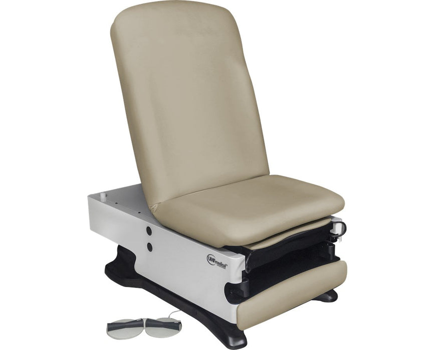 UMF Medical-ProGlide 100 Bariatric Power Hi-Lo Exam Table. Shrouded Base w/ Adjustable Back & Stirrups