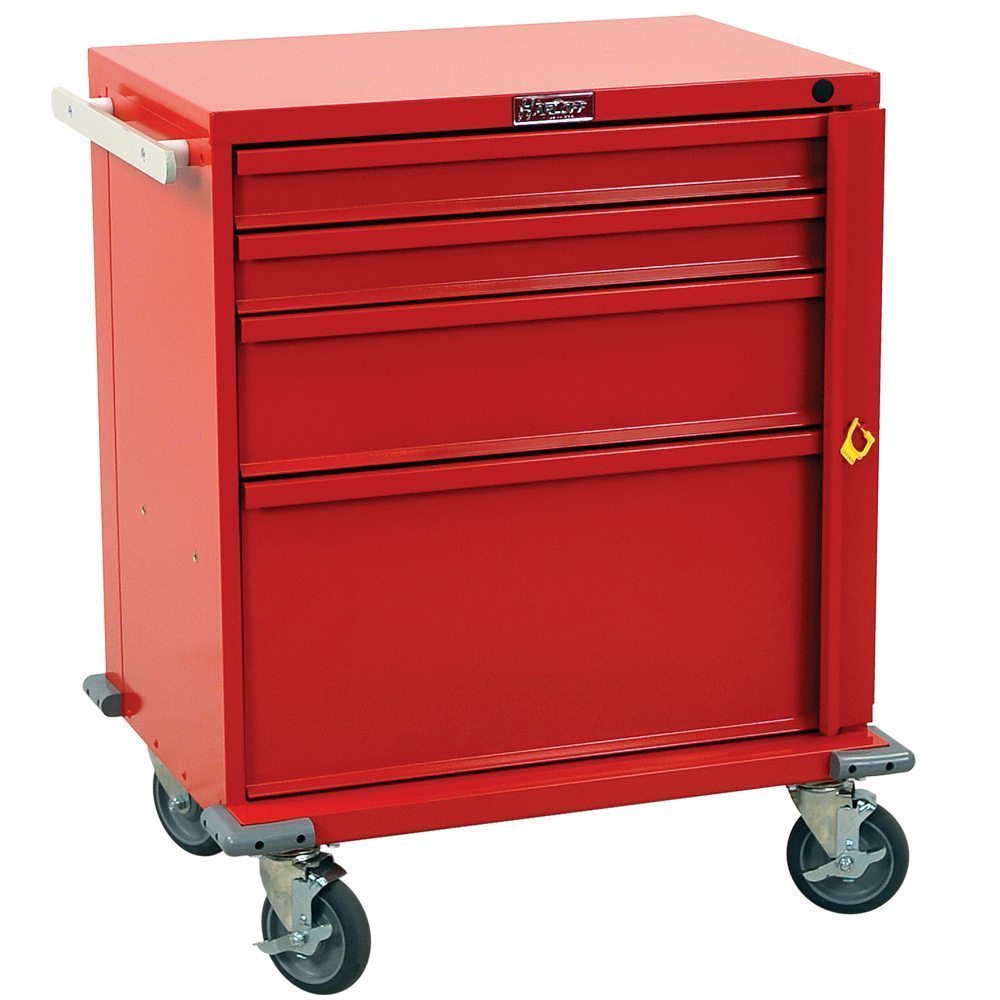 Harloff-V24-4B V-Series Emergency Cart Four Drawer with Breakaway Lock