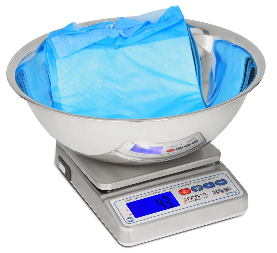 Detecto-WPS12UT Digital Scale with Utility Bowl 1/EA