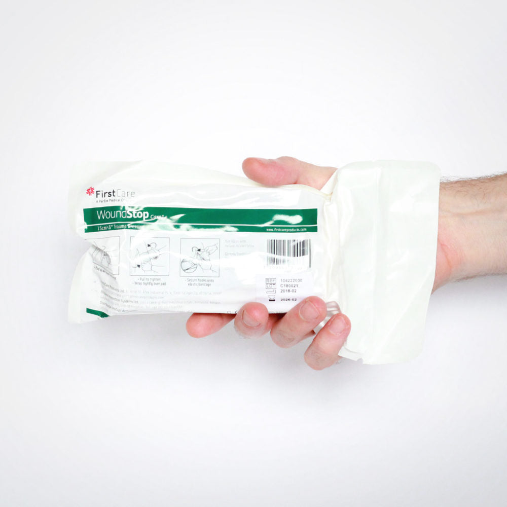 Safeguard Medical-WS-06 WoundStop Care 1+ Bandage - no Pressure bar (6") (15cm x 18cm non-adherent pad) (100/CS)