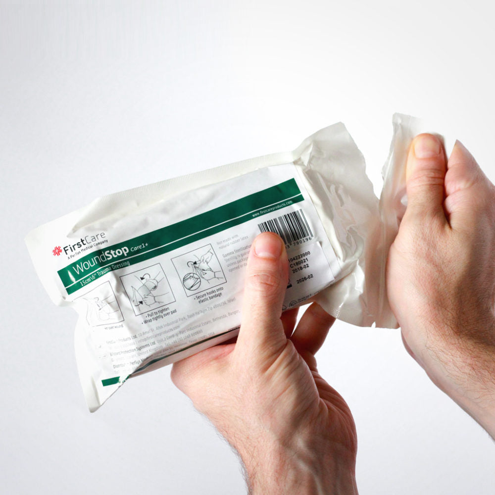 Safeguard Medical-WS-06 WoundStop Care 1+ Bandage - no Pressure bar (6") (15cm x 18cm non-adherent pad) (100/CS)