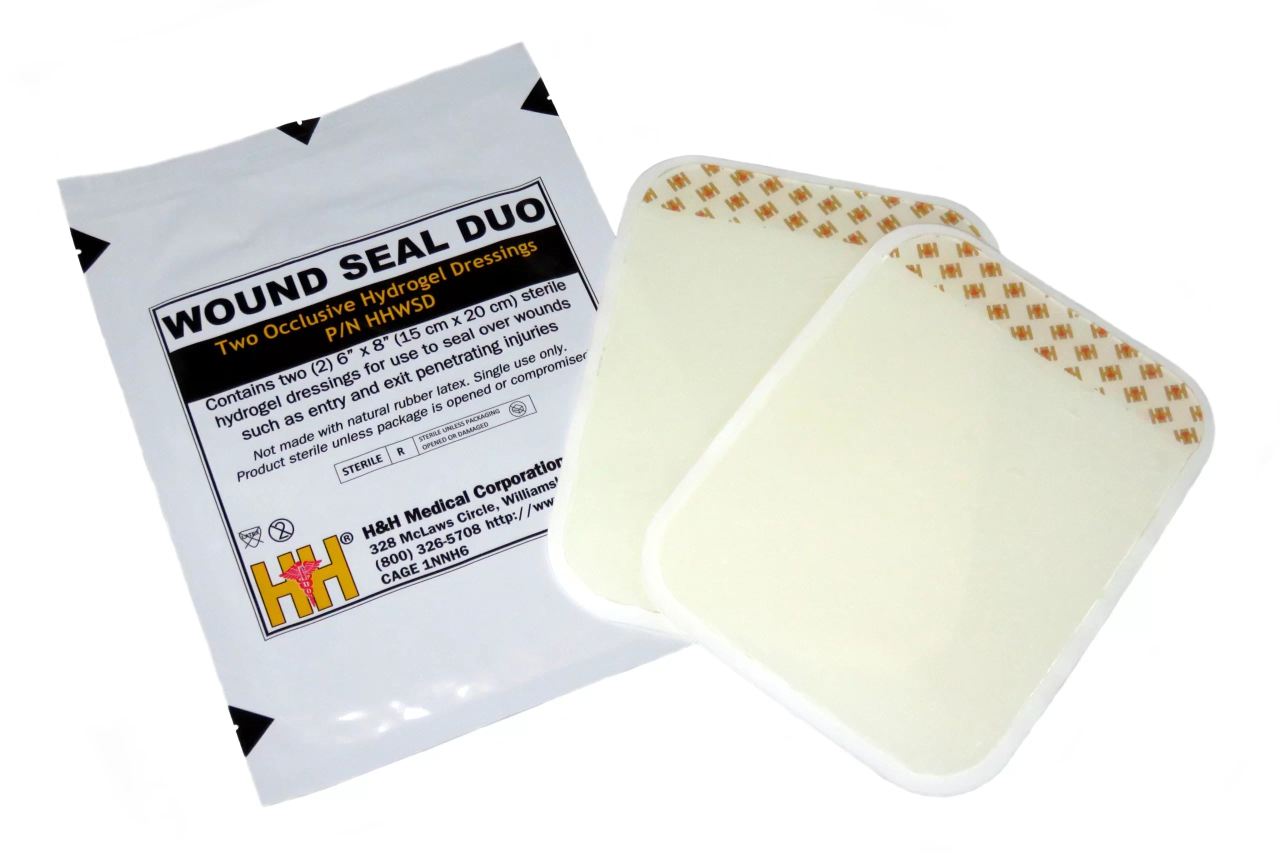 Safeguard Medical-HHWSD01 Wound Seal Duo 6" x 8" (2 each)